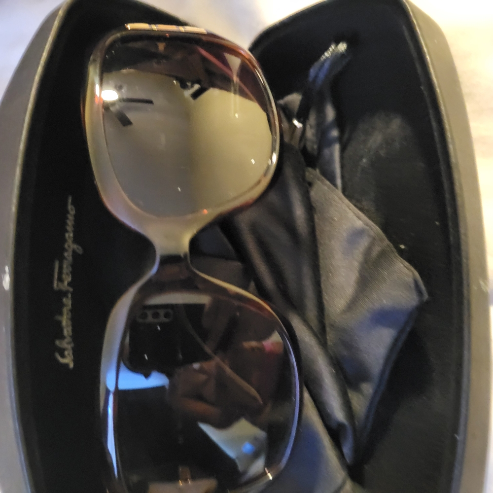Salvatore Ferragamo Sunglasses - Black and Brown